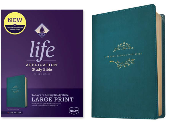 NKJV Life Application Study Bible, Third Edition, Teal Blue, Large