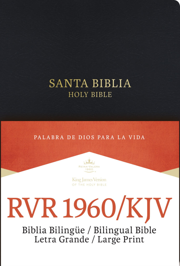RVR 1960/KJV Biblia bilingüe, negro imitación piel