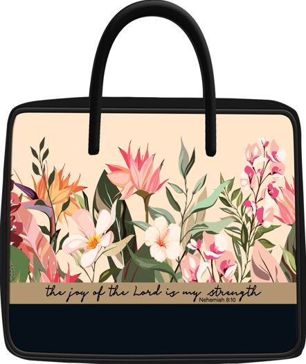 The Joy of the Lord Handbag Style Bible Cover, Large