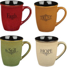 Faith, Hope, Trust and Be Still Mug Set