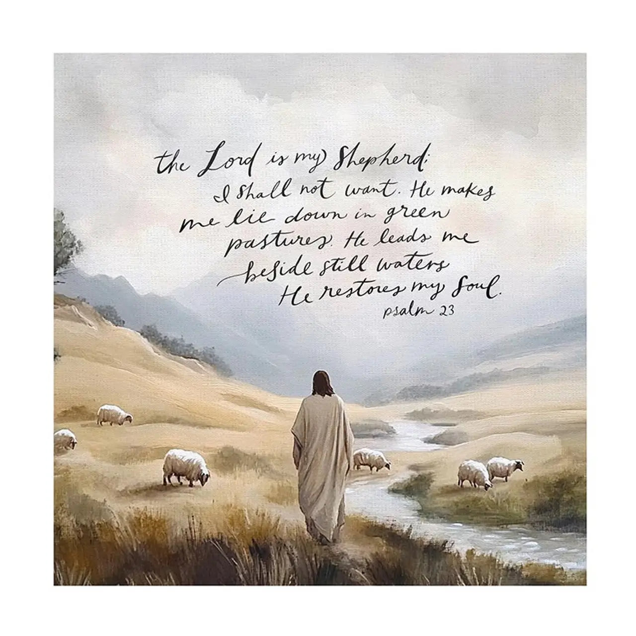 Premier Canvas - Psalm 23 The LORD