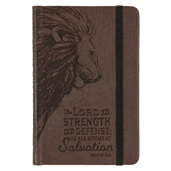 Lord Is My Strength Ex. 15:2 Notebook Elastic