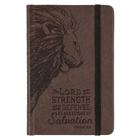 Lord Is My Strength Ex. 15:2 Notebook Elastic