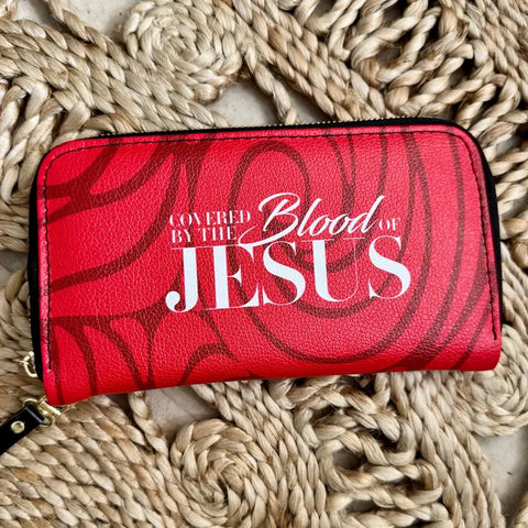 The Blood of Jesus Long Wallet (Vegan Leather)