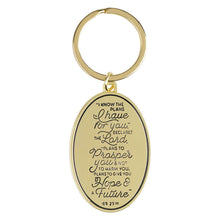 Hope and a Future Metal Key Ring- Jeremiah 29:11