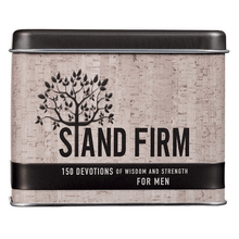 Stand Firm Devotional Cards In a Tin for Men