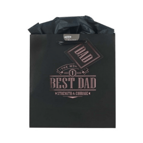 La mejor bolsa de regalo para papá del mundo: Josué 1:9