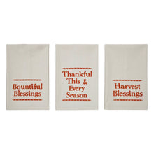 Harvest Blessings Tea Towel Set of 3 19x28