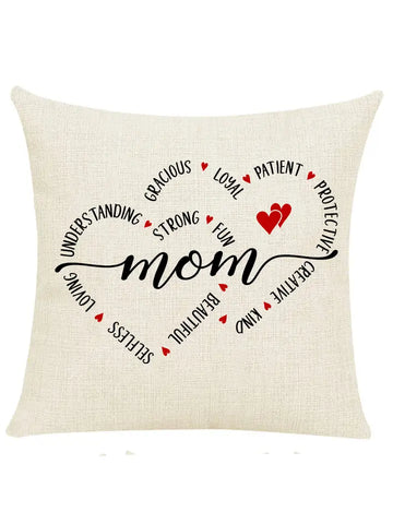 Love Mom Accent/Throw Pillow Mother's Day or Birthday Gift