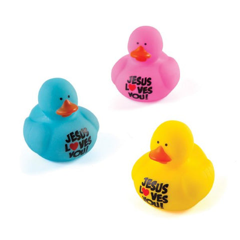 Rubber Duck- Jesus Loves You! (Each Duck Sold Separately)