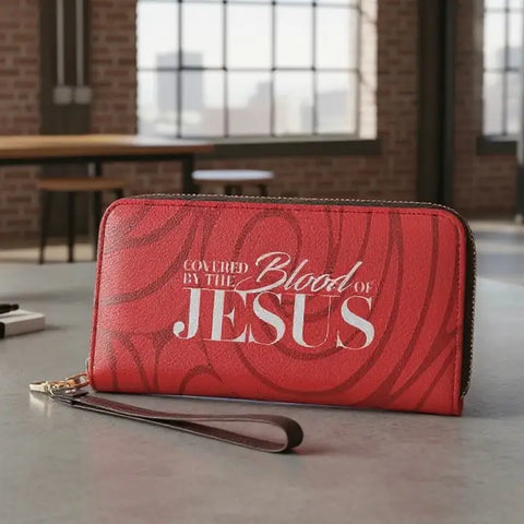 The Blood of Jesus Long Wallet (Vegan Leather)