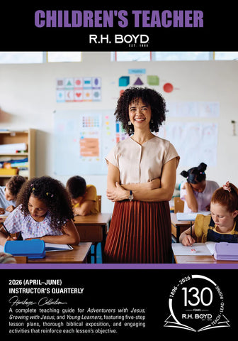 Children's Teacher Instructor QTR2/2026 (April-June) for Growing with Jesus, Young Learners and Adventures with Jesus Sunday School Books