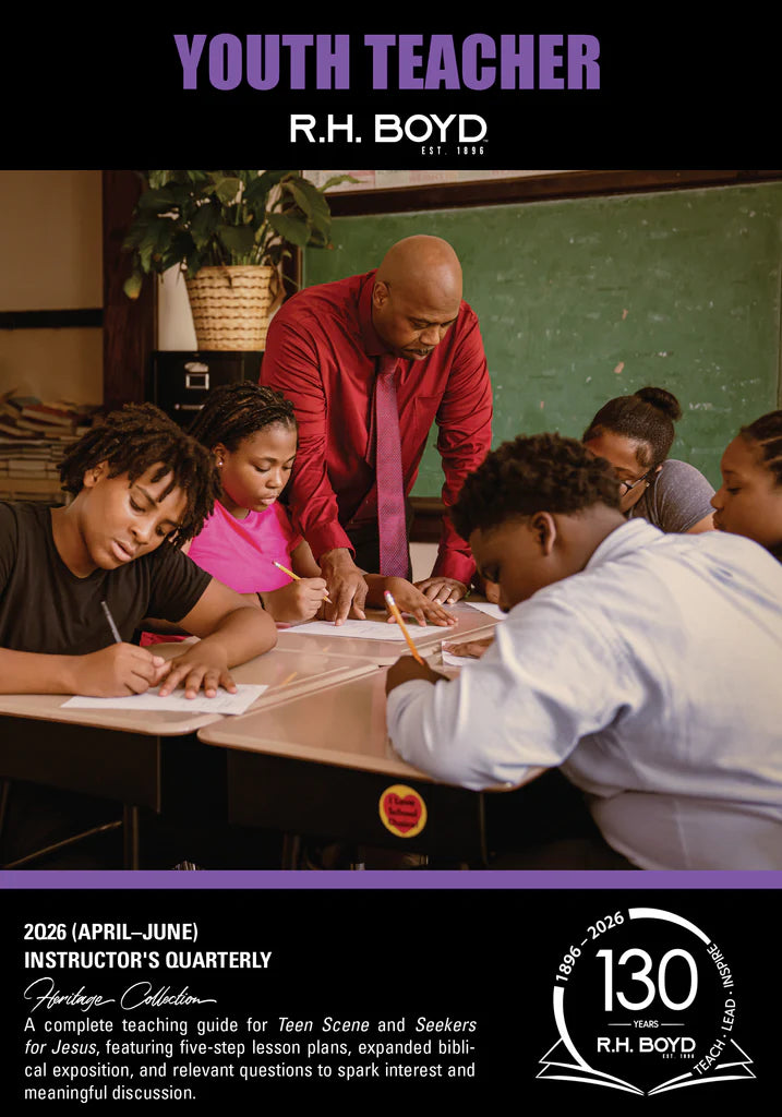 Youth Teacher Instructor QTR2 (April-June) for Teen Scene and Seekers for Jesus Sunday School Books