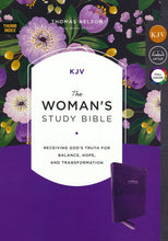 KJV Womans Study Bible Soft Leather Look, Comfort Print, Purple (Thumb-Index)