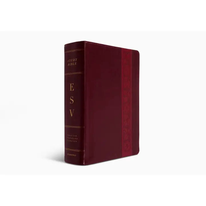 ESV Study Bible, Large Print: Trutone®, Mahogany, Trellis Des