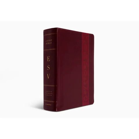 ESV Study Bible, Large Print: Trutone®, Mahogany, Trellis Des