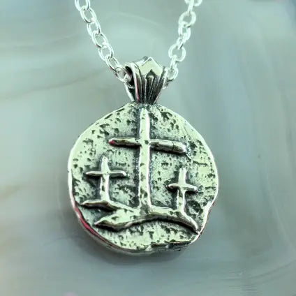 Calvary Crosses Sterling Silver Pendant