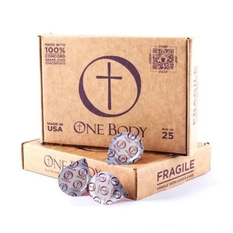 Communion Cups One Body/Pre-Filled 25 Pk