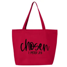 Chosen Zippered Tote Bag