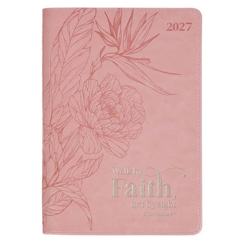 2027 Executive Planner Walk By Faith with Zipper