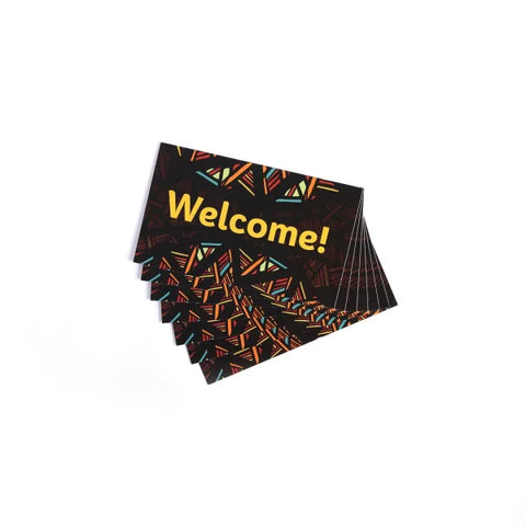 Connect Visitor Card- Multicolor Black, 50 Count