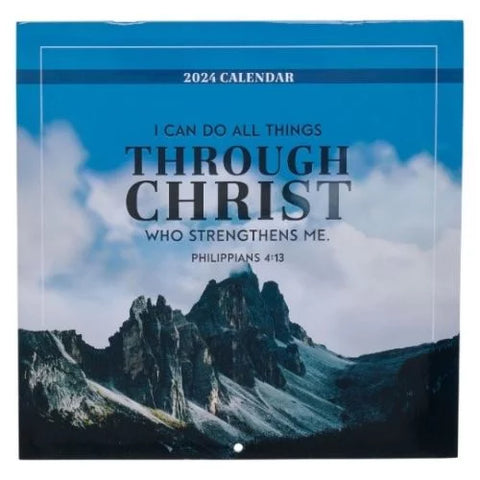 2024 Through Christ Wall Calendar- Philippians 4:13