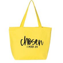 Chosen Zippered Tote Bag