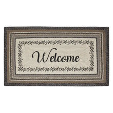 Floral Vine Jute Rug Rect Welcome w/ Pad 27x48