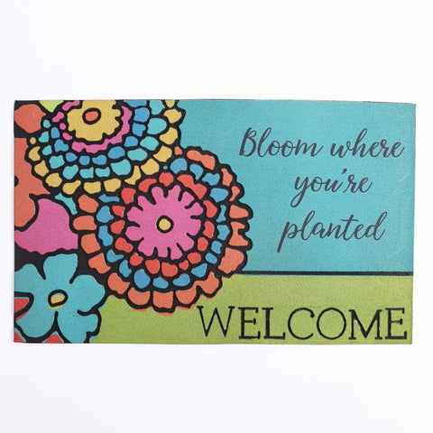 Flock Bloom  Dimensional Door Mat 30x18