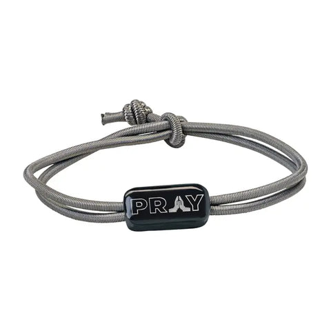 Tap To Pray® Survivor Series Tactical Bracelet, Slate + Pray