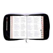 Bible Cover Imitation Leather Cross Black, XL