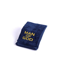 Man of God Towel with Gold Embroidered Letters