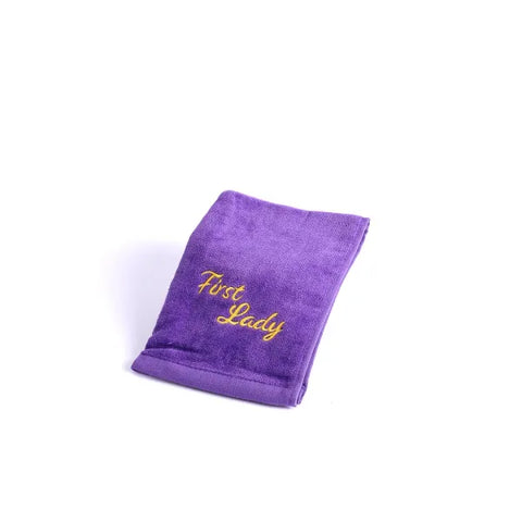 First Lady Towel with Gold Embroidered Letters