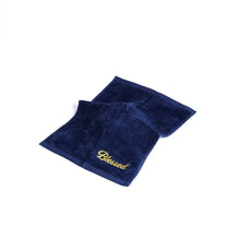 Towel with Blessed letters in Gold Embroidered Letters