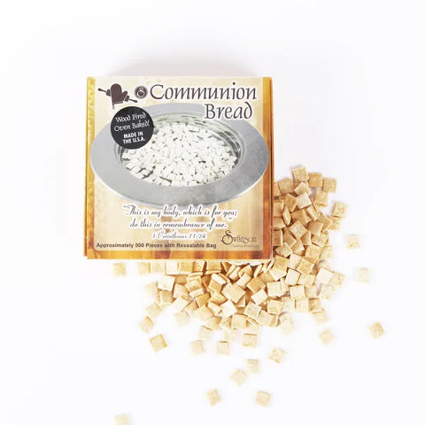 Communion Bread Squares with Resealable Bag- Approximately 500 Count
