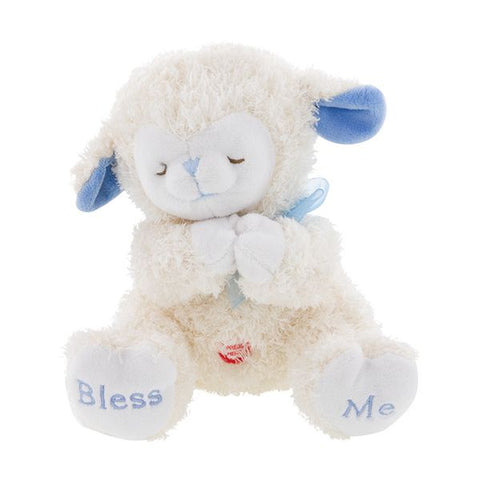 Praying Lamb with Sound - Blue (Help Young Ones Learn Their First Prayer at Bed Time)