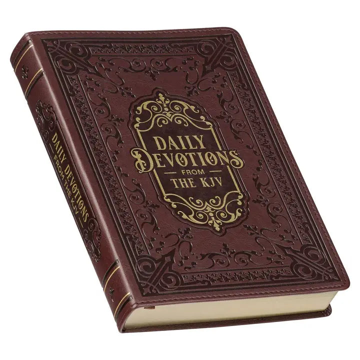 Daily Devotions from the Kjv Faux Leather Large Print