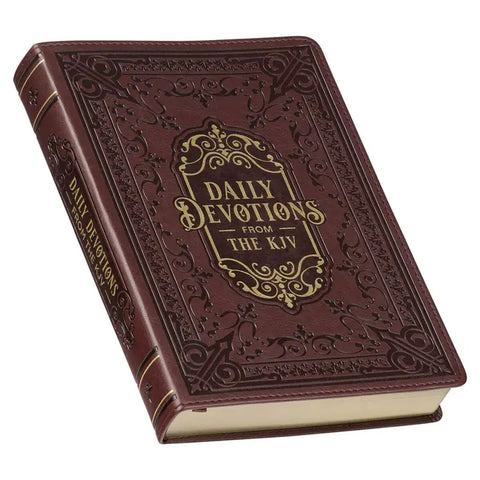 Daily Devotions from the Kjv Faux Leather Large Print