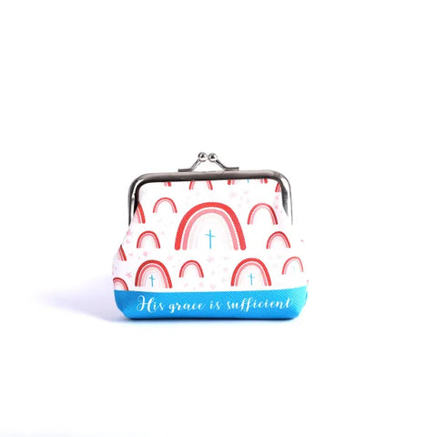 His Grace is Sufficient Coin Purse- Fits all Small Essentials