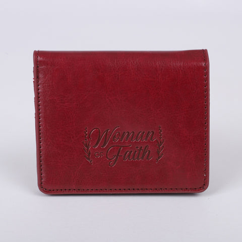 Women's PU Woman of Faith Dark Red/Maroon