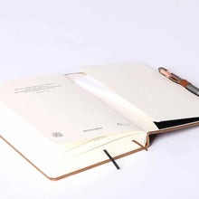 Tan Cross Wineskin Hardcover, Imitation Leather Exterior Journal with Elastic Pen Loop, 420 Pages