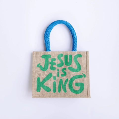 Jesus Is King Easter Basket, Green (Will Ship in March)