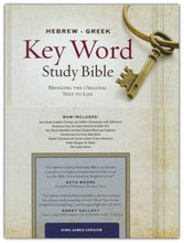 KJV Hebrew-Greek Key Word Study Bible, Hardcover