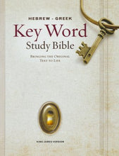 KJV Hebrew-Greek Key Word Study Bible, Hardcover