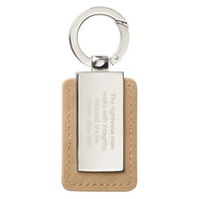 Righteous Man Key Ring in Tin- Proverbs 20:7