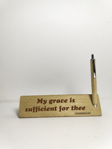 My Grace is Sufficient for Thee Pen Holder