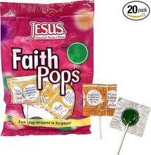 Scripture Faith Wrapped Lollipops Bag in Multiple Flavours, 20 Pieces