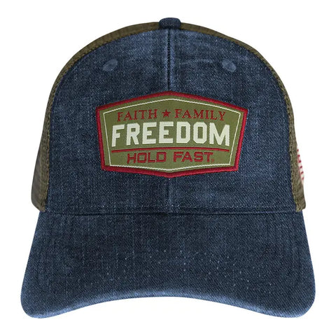 Men's Hold Fast Faith Family Freedom Cap