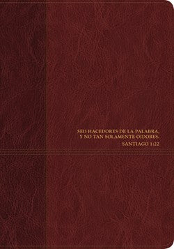 Biblia De Estudio Del Diario Vivir RVR60, Red Letter, LeatherLike