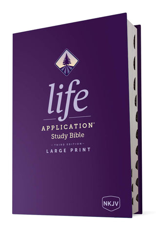 NKJV Life Application Study Bible, Third Edition, Large Print (Red Letter, Thumb Indexed, Hardcover)